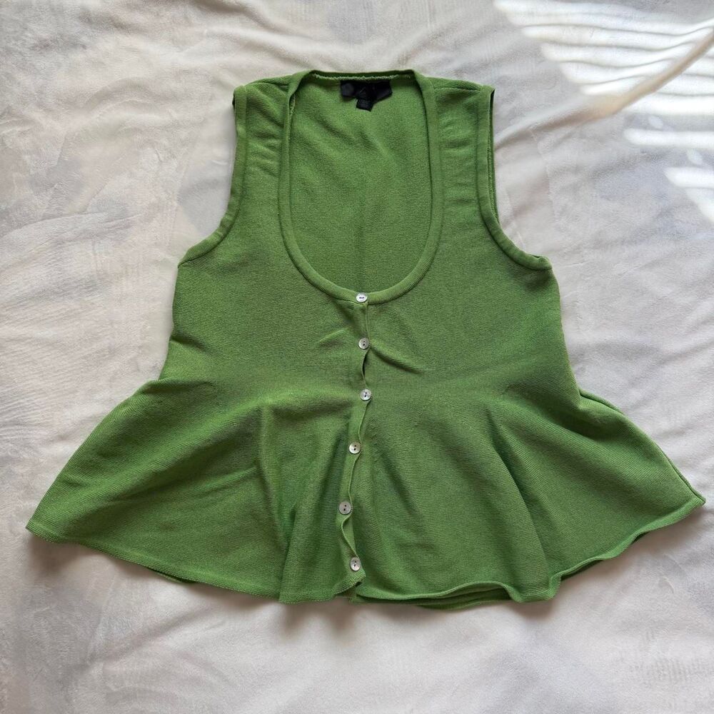 Zara Knitted Top with Peplum Scoop Neck elevated basic capsule wardrobe boho